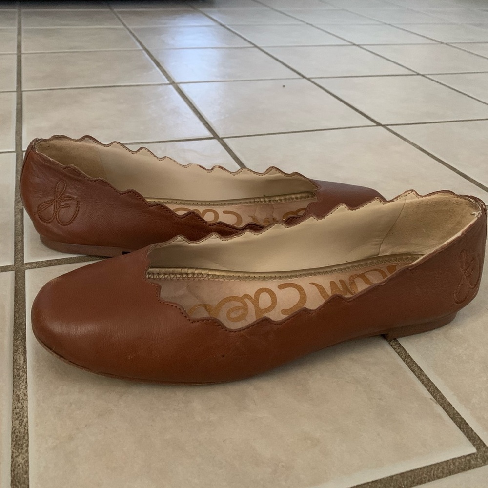 Sam Edelman cognac leather flats